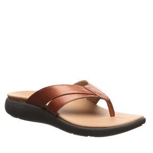 Strole Bliss - Women's Supportive Healthy Walking Sandal Bronze - 7 Medium